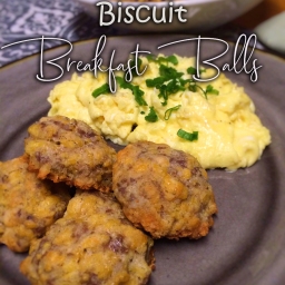 Breakfast In A Bite (Sausage Cheddar Biscuit Breakfast Balls)