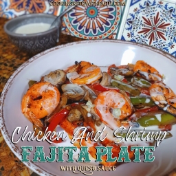 Chicken And Shrimp Fajita Plate